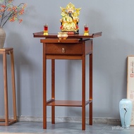 God of Wealth Worship Table Buddha Shrine Altar Home New Chinese Style Incense Burner Table Console Modern Tribute Table