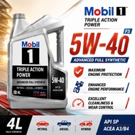 Mobil 1 Triple Action Power FS 5W40 Synthetic Motor Oil API SP Excellent Cleanliness Minyak Enjin Hy