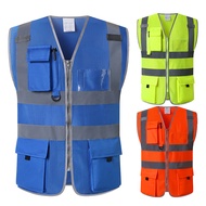 READY STOCK Hi Vis Vest Reflective Protective Clothing Equipment Safety Vest