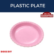 Wheat Straw Plate Plastic Plate Pinggan Plastik Murah Microwave Safe Set Pinggan Mangkuk Plastik Ike