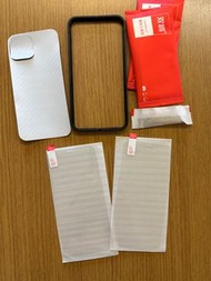 Iphone 12玻璃保護貼2片 連背膜1片及固定架清潔包 glass screen protector 2 pieces