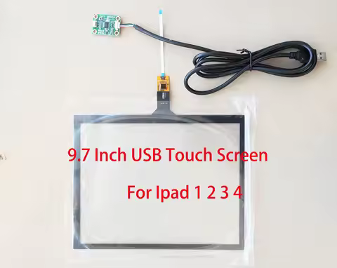 9.7 Inch USB Touch Screen Digitizer Sensor For DIY Touch IPAD 1/3/4/5/6 LCD 1024*768 1536*2048 Suppo