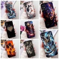 For Itel A58 / A58 Lite Case Cool Dragon Cartoon Soft Black Silicone TPU Cover For Itel A49 A661L / 