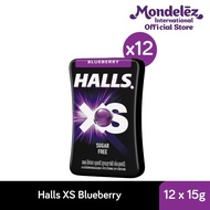 [Bundle of 12] Halls XS Sugar Free Candy 20s [Blueberry/ Mentholyptus/ Watermelon/ Lime/Cola Chill] 