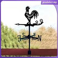 [PredoloceMY] Metal Wind Vane Wind Direction Indicator Outdoor Gazebo Weathervane