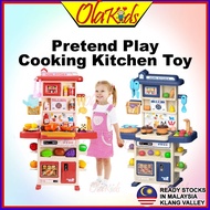 OLAKIDS Pretend Play Kitchen Toy Kitchen Set Toy Cooking Toy Pretend Play Set Cooking Toy Set