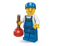 全新 Lego 71000-Minifigures Series 9 71000-16 / COL09-16 Plumber 管道工 minifigures - 人仔 連底板 (22/02/2024更