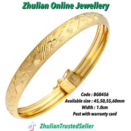 BG8456 GELANG BANGLE CORAK EMAS SADURAN ZHULIAN