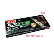 RK 520 Gold XSO2 Black XRE 120L Oil Seal Chain 833