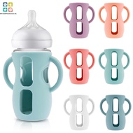 6Pcs Silicone Baby Bottle Sleeves with Handle 240 ml Glass Baby Bottle Sleeve Baby Bottles Sleeve Ho