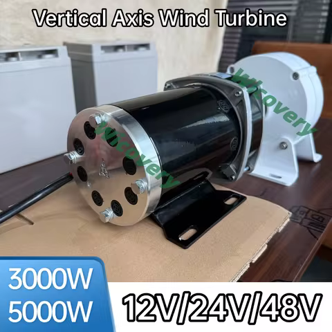 2KW 3KW 5KW 7KW Permanent Magnet Generator 12V 24V 48V Free Energy Generator Set With DC Motor Magle