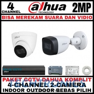 Techtronics | DAHUA CCTV PACKAGE 4 CHANNEL 2 CAMERA 2MP 1080P CCTV CAMERA AUDIO CAMERA
