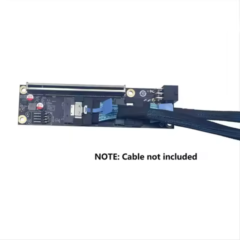 A10I 2 Port PCI-E 4.0 X16 to SlimSAS SFF-8654 Adapter Card GEN4 SFF-8654-8i SFF8654 Riser Card for G