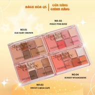 Sivanna blush eyeshadow Palette with nude peach orange shimmer Shadow Gallery Eye Palette HF195 - Si