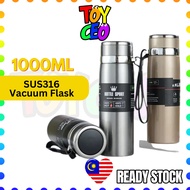 🧸ToyCEO🧸1000ML SUS316 Stainless Steel Vacuum Flask Thermos Bottle Double-layer Outdoor Sports