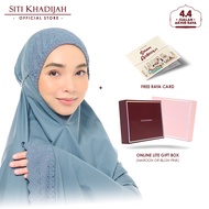 Siti Khadijah Telekung Signature Amiely in Ash Blue + Online Lite Gift Box + Free Kad Raya