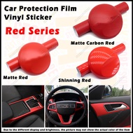 Car Vehicle Carbon Red Shining Matte Carbon Fiber Vinyl Wrap Film Car Sticker Motor Sticker Wrap Decoration DIY