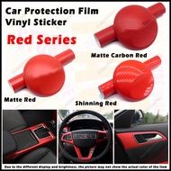 Car Vehicle Carbon Red Shining Matte Carbon Fiber Vinyl Wrap Film Car Sticker Motor Sticker Wrap Dec