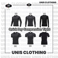 Ready Stock🇲🇾Men Compression Tight Gym Shirt Cool Dry Long Short Sleeve Fitness Baju Ketat Lengan Pa