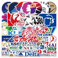 50pcs Airline logo luggage stickers