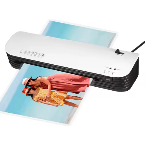 SL299 Laminator Machine A4 Hot Cold Lamination 2 Roller System w/ 20 Laminating Pouches Paper Cutter