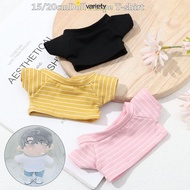 VARIETY 20CM Doll T-shirt Dollhouse Accessories Changing Dressing Game Gift Cotton Stuffed
