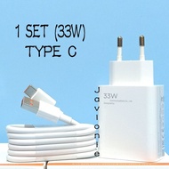 Charger Casan Xiomi Redmi Note 9 10 10S 11 12 13 POCO M4 M5 33W Original Turbo FastCharging Type C