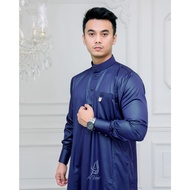 Jubah Gamis Pria Jubah slimfit polyster korea jubbah muslim gamis alfaan busana muslim pria model al