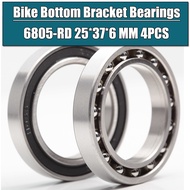 WZZG 6 Pcs MR25376 6805N RS 6805N 6805 Ball Bearing RD 25376 25x37 X 6mm Bike Bottom Bracket Repair 