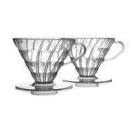 Driper V60 2-4 cups Dripper V60 server V60 clear resin material Coffee brewer Baristar Coffee filter