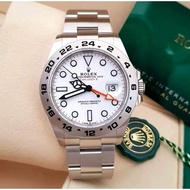 Rolex explorer II jam tangan Lelaki Automatik watches for men's 40mm diameter with free box stainles