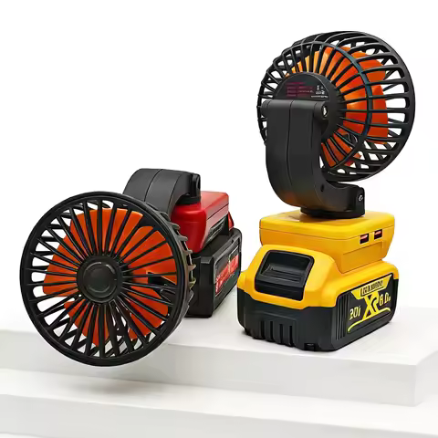 Tool Parts For DeWalt For Milwaukee For M18 For Ryobi 18V Li-ion Battery Electric Fan USB Mobile Pho