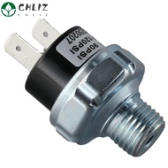 CHLIZ Air Pressure Switch, 1/4" NPT Male Thread 24V 12V Pressure Air Compressor, DIY 90-120 PSI Silver Pressure Switch Air ride pressure switch