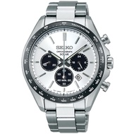 Seiko Selection S Series SBPY165 Men's Watch Solar Chronograph White Black Panda