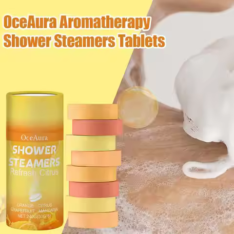 Citrus Shower Steamers Aromatherapy Home Spa Relax Shower Mental Steamers Body Relaxation Products T