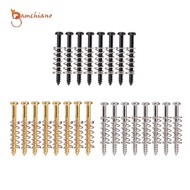 [Gamchiano] 8 Set Electric Guitar/Bass Screws Straight Springs Replacement Accs Black