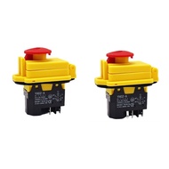 Alilin Waterproof Electromagnetic Switches Momentary Push Button 4 5 Pin Push Button