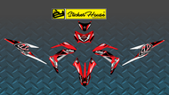 Rusi Delta X 125 version 1 Decals Laminated