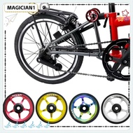 MAGICIAN1 60mm Folding Bike Easy Wheel Rolling Bike Rear Rack Flat Wheel Ultralight Sealed