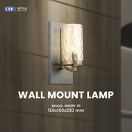 L&E โคมไฟติดผนังโป๊ะแก้ว สไตล์โมเดิร์น WSG15-111