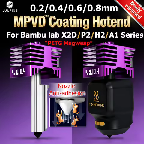 JUUPINE MPVD™ Hotend For Bambu Lab P2s X2D H2d H2C Print Head Anti-stick Nozzle For A1mini A1 Hotend