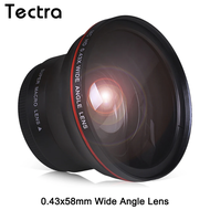 58MM 0.43x Professional HD Wide Angle Lens w/Macro Portion for Canon EOS Rebel 77D T7i T6s T6i T6 T5i T5 T4i T3i SL2 60D 7D 70D