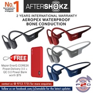 AfterShokz Aeropex WaterProof OPEN-EAR Bone Conduction Wireless Bluetooth Headset