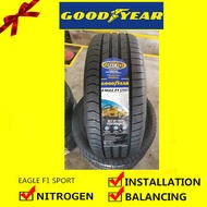 Goodyear Eagle F1 Sport tyre tayar tire (with installation) 215/55R17