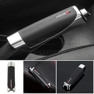 [Ready Stock] GR Sport Logo Leather /Carbon Fiber Car Handbrake Cover Decorative Brake Protection Co