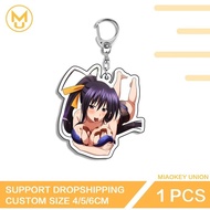 Anime keychain Himejima Akeno High School DxD sexy mica acrylic model printed on 2 sides for decorat