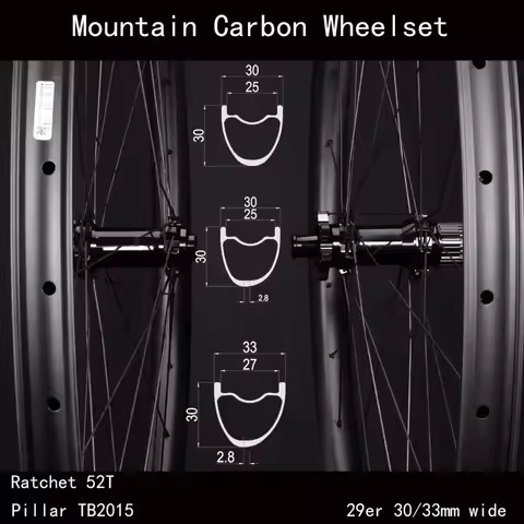 Goldix 310 29er Carbon Wheelset MTB Carbon Wheelset 28H Mountain Bike Wheels Pillar 1423 TB2015 MTB