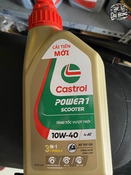 NHỚT XE GA CASTROL POWER SCOOTER 1 lít và 0.8 lít