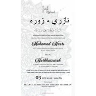 Kad Kahwin Digital/Digital Wedding Invitation/Kad Kahwin Murah/Alive Invite/Digital Invitation Card