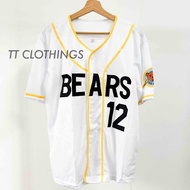 Baseball Jersey MLB  Bad News Bears #12  WHITE Tanner Boyle Movie 1976 Chico's Bail Bonds